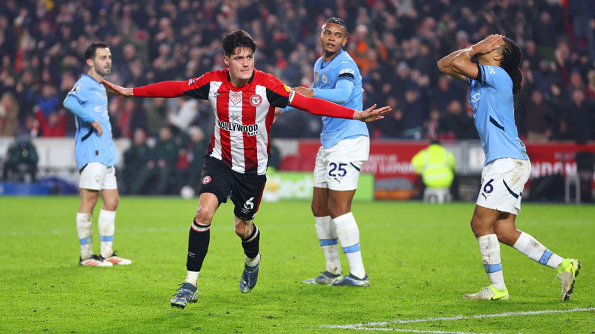 พรีเมียร์ลีกอังกฤษ : เบรนท์ฟอร์ด VS แมนเชสเตอร์ ซิตี้